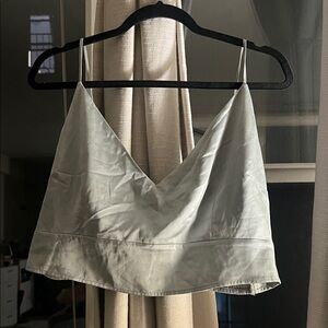 Abercrombie & Fitch Light Green Cropped Camisole